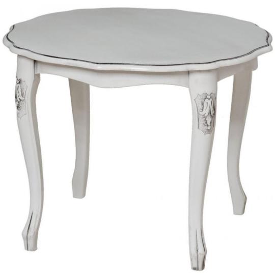 domus okruhly maly stolik vintage biely elegantny country klasicky kafovy stolik svetly masivny drevo elegantny luxusny exkluzivny salon bieder nabytok obyvacka villa stolik.jpg